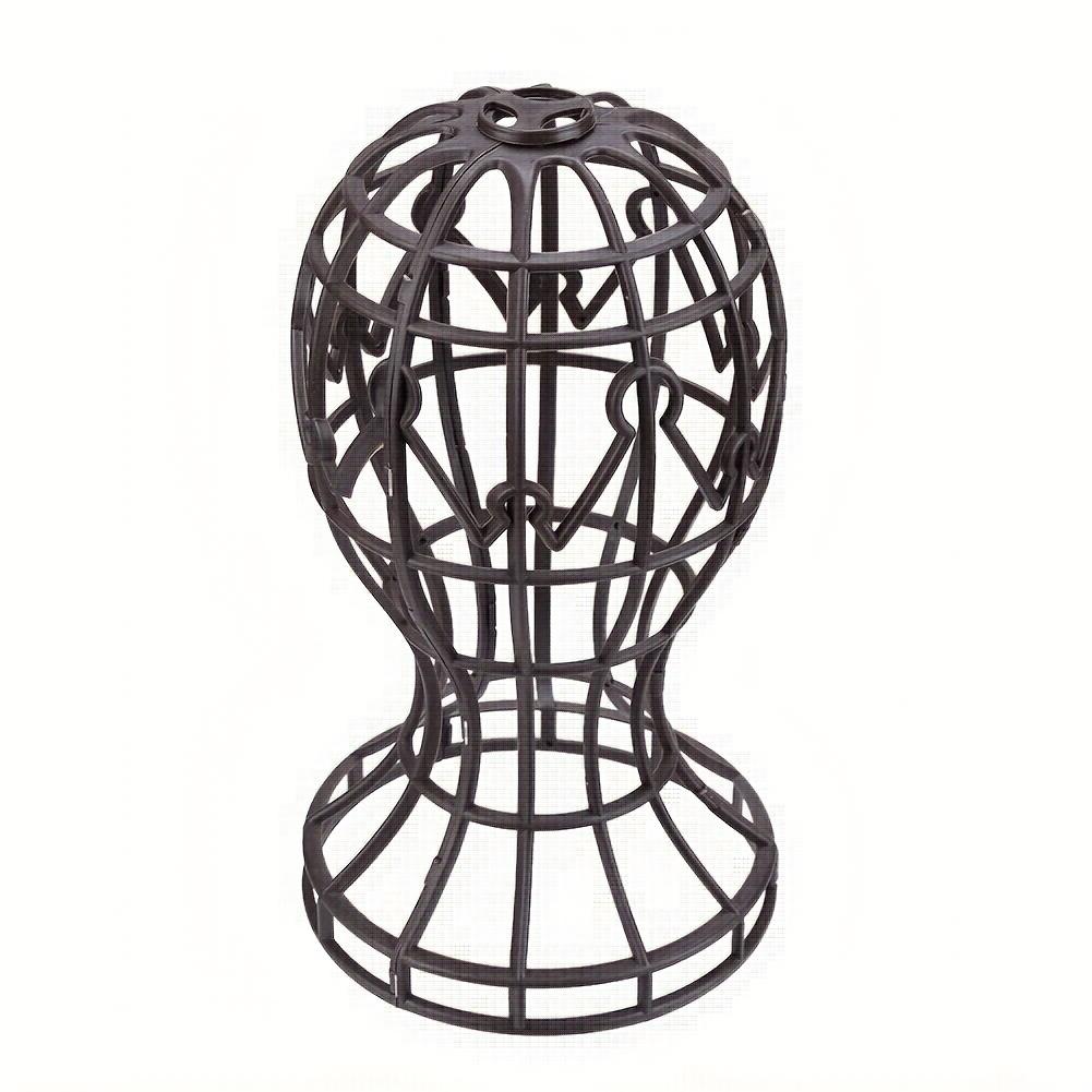 1Pc Foldable Adjustable Male/Female Wig Stand Hat/Cap Holder Grey Portable Lantern Shape Wig Head Stand Accessory