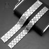 Armband Für Cartier TANk SOLO Serie Originalversion Solide Feinstahl-Uhrenketten-Zubehör Flache Schnittstelle 16 17,5 20 22mm