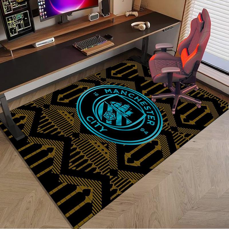 City Football Club Printed Area Rug for Office, Chair Rug, Decorative Carpet Floor Mat, Large Size Fan gifts Christmas gifts