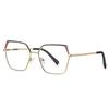 New Personality Anti-blue Light Glasses Square Frame Metal Ins Style Women's Flat Frame