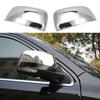 Side RearView Mirror Cover Caps For Dodge Durango SUV 2011 2012 2013 2014 2015 2016 2017 2018   Carbon Fiber Chrome