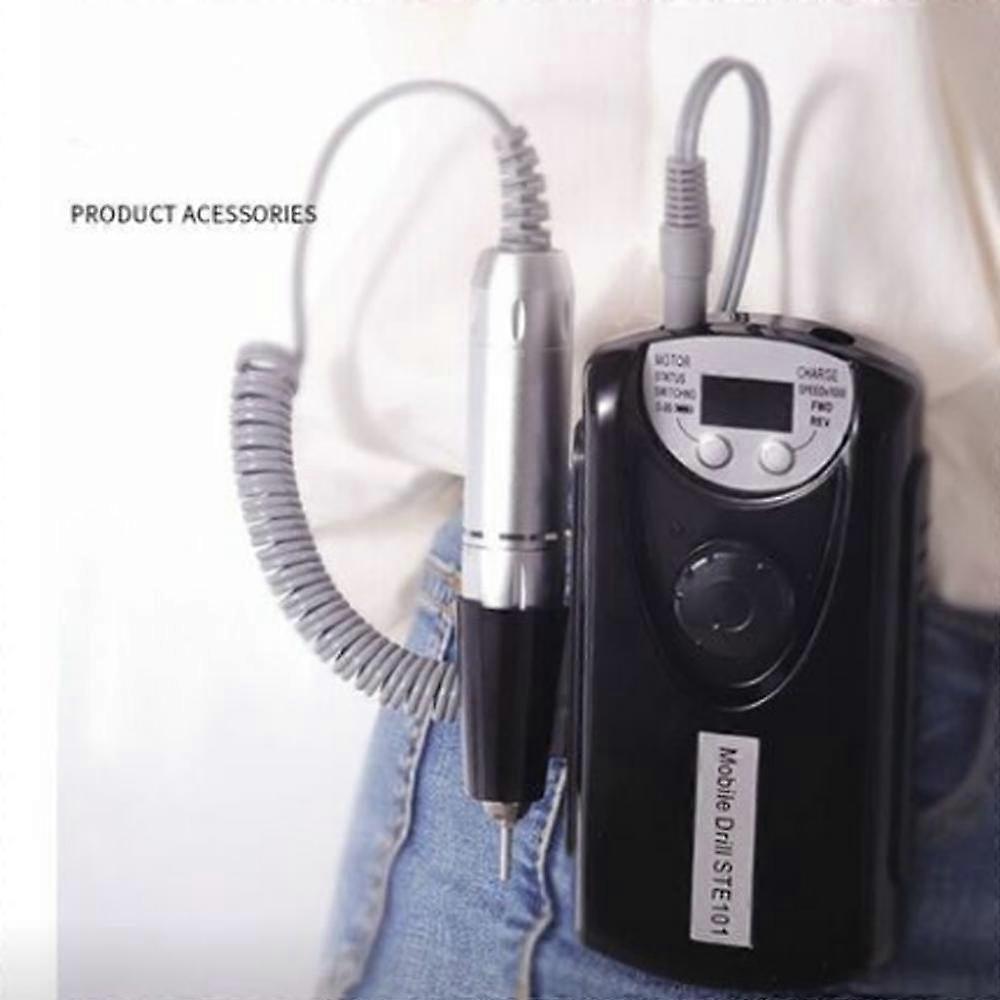 Professional Nail Grinder Professional Electric Polisher for Nail Grinding,WhiteLow Noise Belt Clip Designs Manicure Tool for Grinding