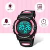 Sports Outdoor Multifunctional Date and Day Dual Time Analog Digital Watch Kids' Watch, Girls' Children's Watch, Waterproof, Alert, Display, LED,