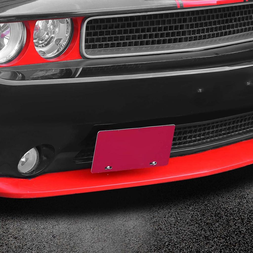 Supporto Staffa Porta Targa Anteriore Compatibile con Dodge Challenger 2009-2014 (Nero)