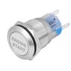 12V Waterproof Car Engine Start Push Button   Ignition Starter Black Zinc Aluminium Alloy