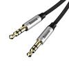 Kabel Audio Mini-Klinke 3,5 mm Aux Baseus Yiven 1 m (Schwarz-Silber)