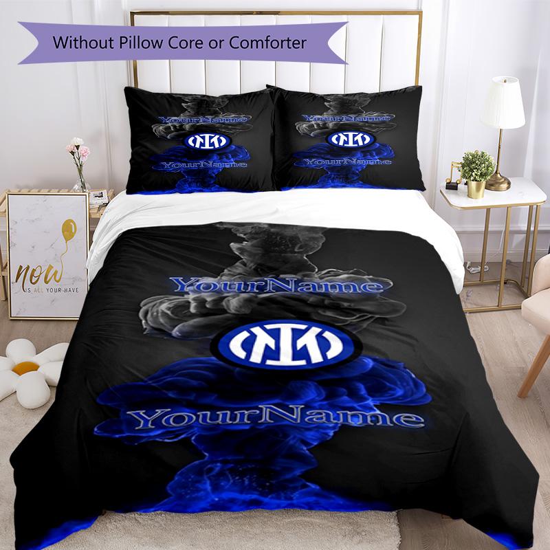 Inter Milan Customize your name Bedding Set Breathable Duvet Cover with Pillowcases Home Decoration Birthday Gift