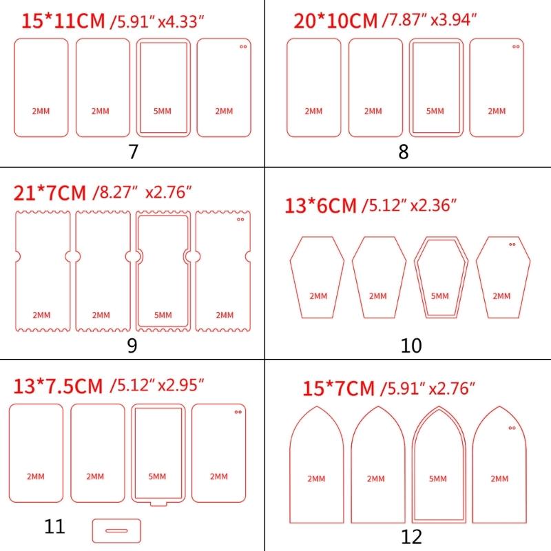 Multiple Shape DIY Acrylic Quicksand Plates Quicksand Ticket Root Mold Acrylic Ultra-permeable Quicksand Empty Plate