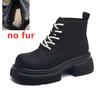 Women's Ankle Boots and Short Boots Thick-soled Casual Yellow Women Boots Plus Size Lace-up  Motorcycle Boots Female