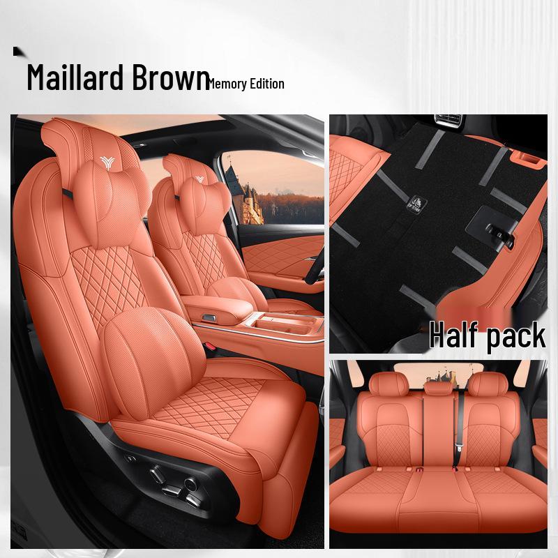 Nezha L Car Seat Cushion - New Model, Full Leather, Universal for All Seasons