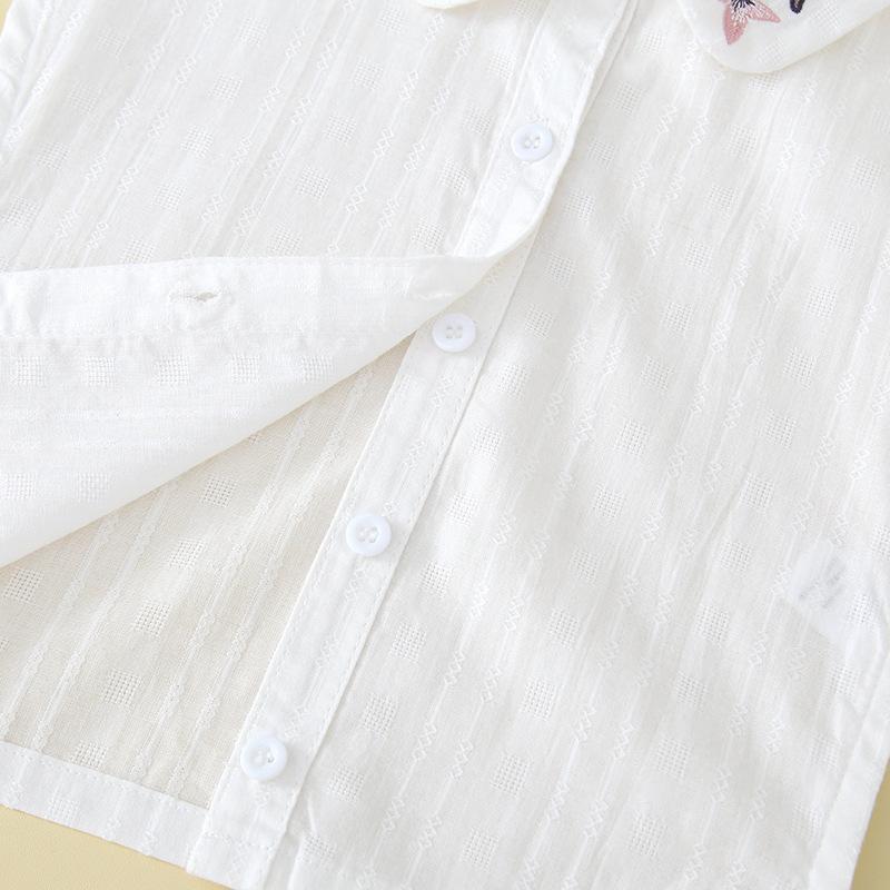 Women XL Floral Half Shirt Neckwear Fake Collar Ladies Vintage Detachable Collars White False Collar Lapel Woman Decoration