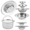Kitchen Sink Filter Stainless Steel Mesh Sink Strainer Filter Bathroom Sink Strainer Drain Hole Filter Trap Waste Screen