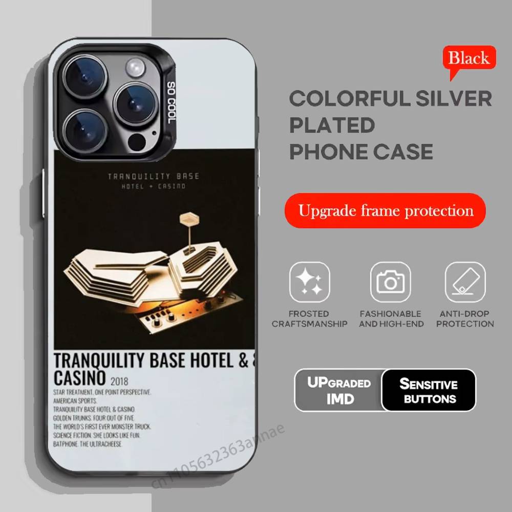 Fashion Arctic Monkeys Phone Case for iPhone 15 16 Pro Max  Air SE 11 13 Pro 14 Plus 12 11Pro 15Pro Max 16e Cover