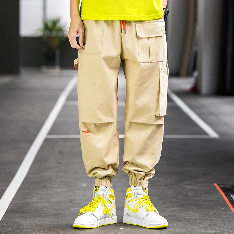 Velcro Korean Youth Loose Casual Pants 