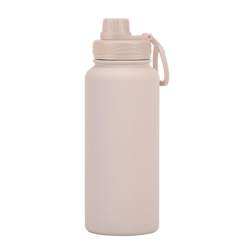 1L Stainless Steel Vacuum Insulated Water Bottle With Wide Mouth Portable Outdoor Sports Travel