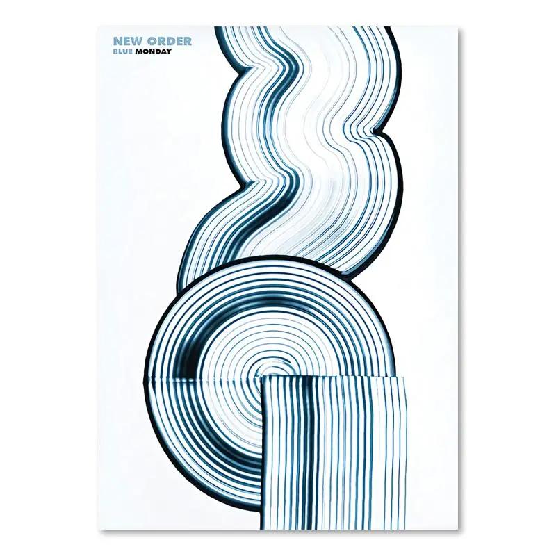 Bauhaus Illustration Lines Pattern Canvas Painting Modern Nordic Abstract Wall Art Posters and Prints Pictures Living Room Decor