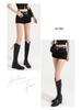 Korean-Style Sexy High-Waisted Rivet Denim Hot Pants - Plus Size, Hip-Hugging Summer Shorts for Women 2025