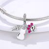 Cute Cat Dogs Charms Fit Fashion Original Bracelets Pet Paw  925 Silver Bulldog Schnauzer Akita Dog Beads DIY Jewelry Making
