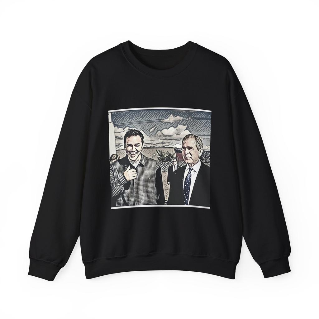 Norm Macdonald George Bush Long Sleeve Sweatshirt Graphic Print Crewneck Unisex