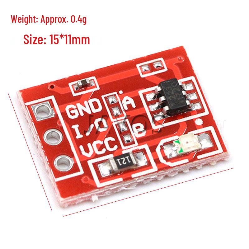 TTP223 Capacitive Touch Button Module: Self-Locking & Momentary Single Channel Switch