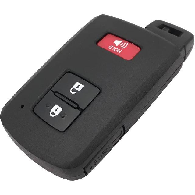 Replacement Key Fob Case Shell Fit for Toyota Tacoma Land Cruise Prius V RAV4 2016 2017 Keyless Entry Remote Control Car Key Fob Cover Housing (1)