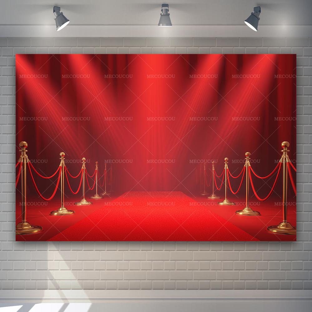 Sfondo Rosso di Lusso per Eventi, Ballo, Laurea, Cerimonia, Decorazione Sfondo per Fotografia a Casa e in Studio
