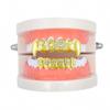 18K Gold-Plated Hollow Vampire Fangs Grills - Halloween Hip-Hop Costume Jewelry