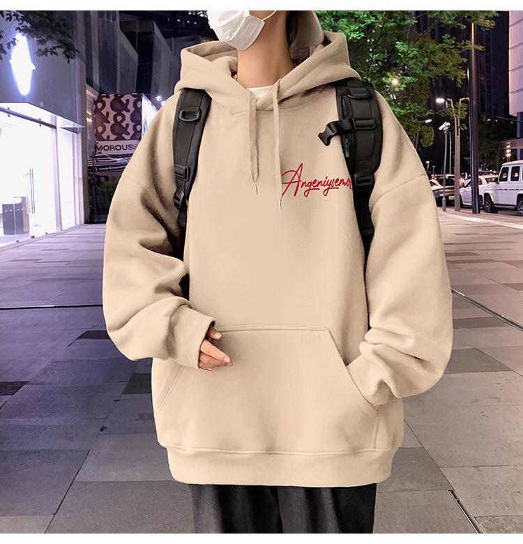 2025 Men's Oversized Casual Cotton Hoodie - Spring & Autumn Hong Kong Style