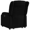 Vidaxl Reclining Chair with Electric Stand-up Function, Black, Eco-leather