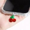 1pcs Red Cherry Phone Dust Plug Accessories Decoration Hanging Pendant for IPhone Samsung Xiaomi Type-C Charging Port2