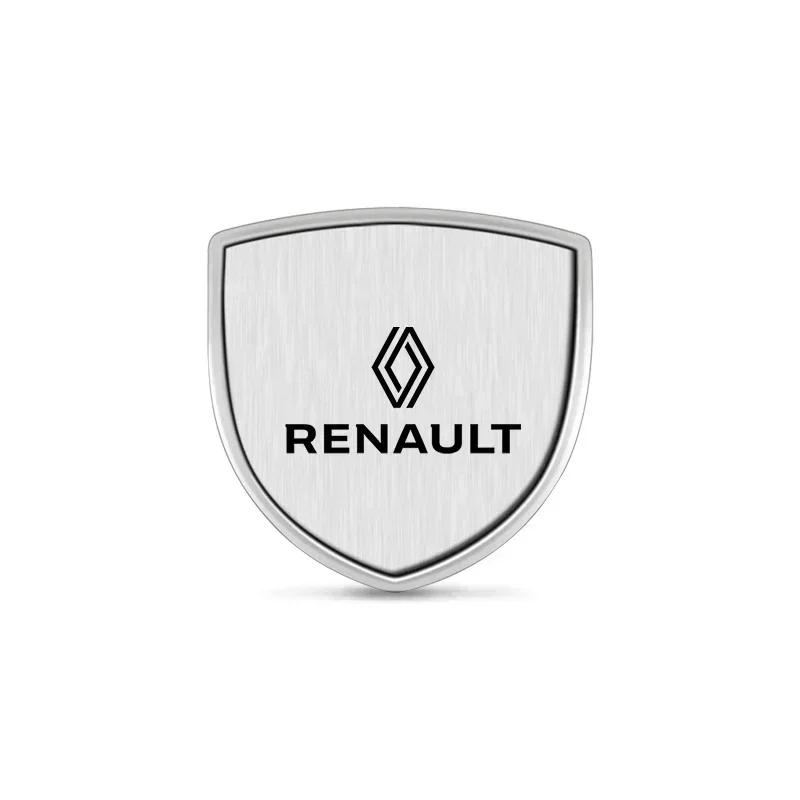 

2026 Hot For Renault Hub Caps For Renault Captur Megane Clio Arkana Line Koleos Kwid Duster Kadjar 3D Metal Shield Emblem Car Wi