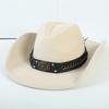 Popular European and American versatile fashion feng shui drop type right angle western cowboy hat, jazz hat, top hat