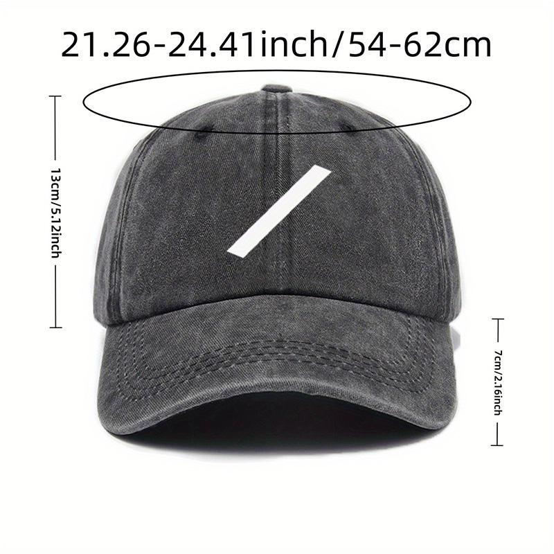 Washable Large Head Hat with Wide Brim Sun Protection Peaked Cap for Women High-end Baseball Cap for Men