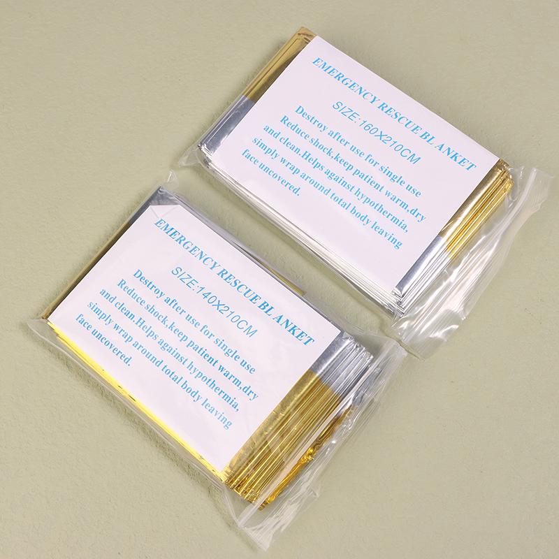 Outdoor Emergency Thermal Blanket Survival Rescue First Aid Blanket Folding Hypothermia Windproof Explore Camping Mat Pad