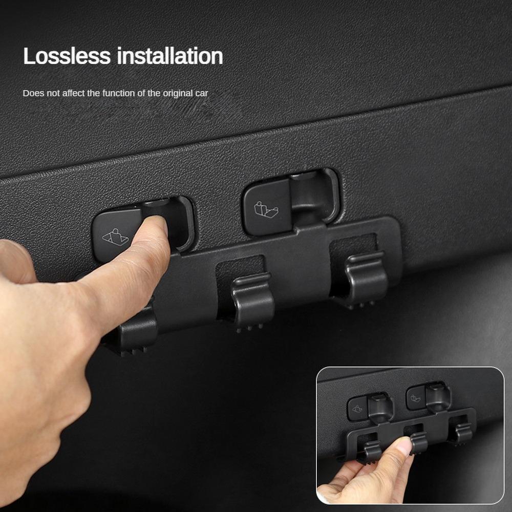 Rear Trunk Button Hook for Tesla Model Y 2025 Buckle Hanging Tidying Storage Holder Clip Luggage Bag Umbrella Hanger Accessories