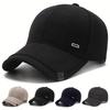 Unisex Square Silver Buckle Label Baseball Caps Spring And Autumn Outdoor Adjustable Casual Hats Hip Hop Cap Sunscreen Hat