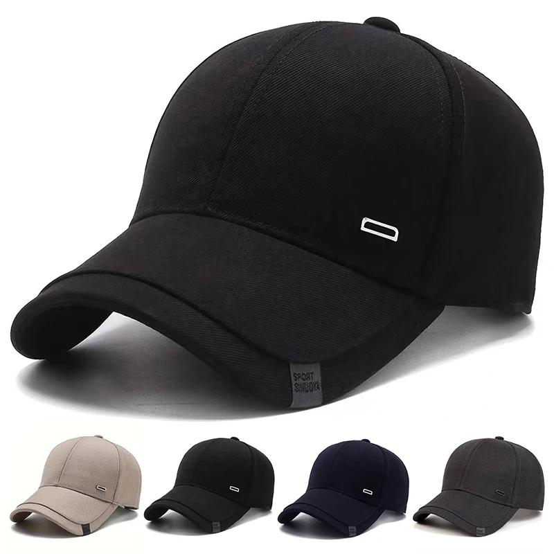 Unisex Square Silver Buckle Label Baseball Caps Spring And Autumn Outdoor Adjustable Casual Hats Hip Hop Cap Sunscreen Hat