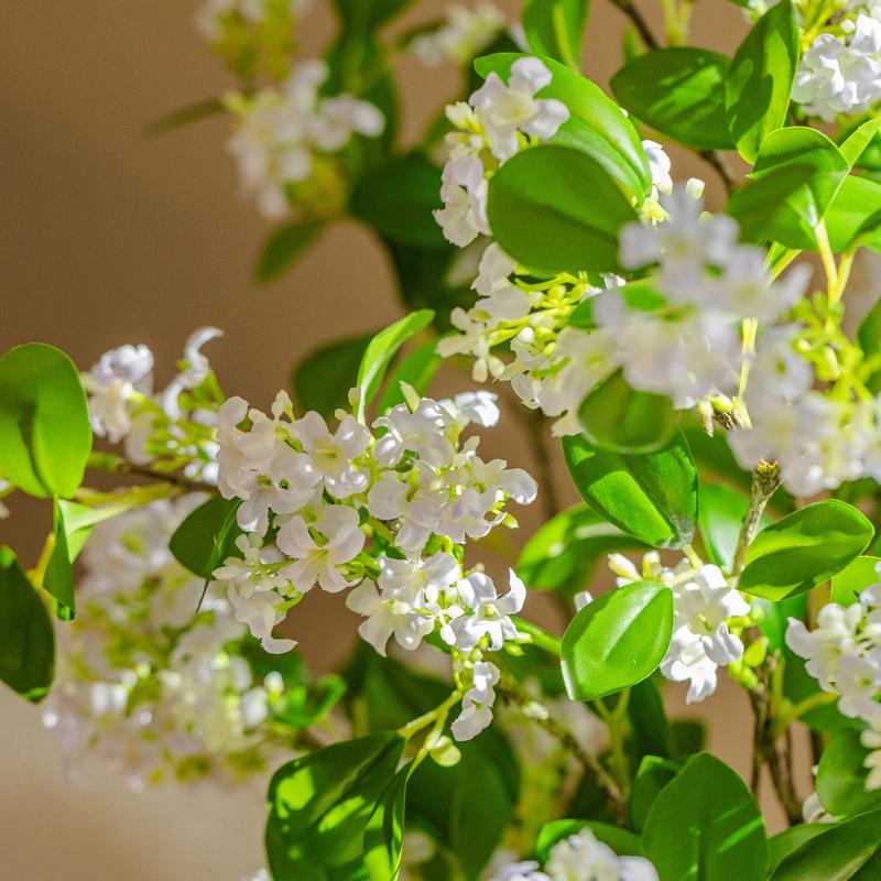 Tausendmeilen Fliederblüten, Künstliche Blumen, Wohnzimmersträuße, Heim-Blumenarrangements, Dekorationen und Ornamente für den Esstisch