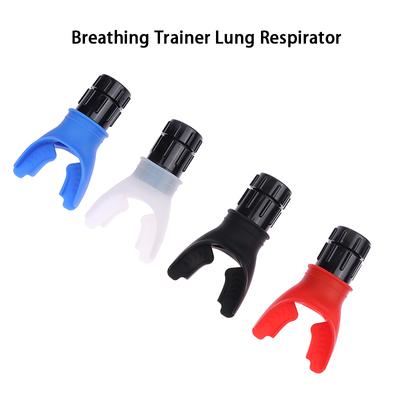 Allenatore di respirazione Respiratore polmonare Attrezzatura per il fitness Strumento per esercizi espiratori all'aperto per allenamento ad alta quota in silicone respiratorio
