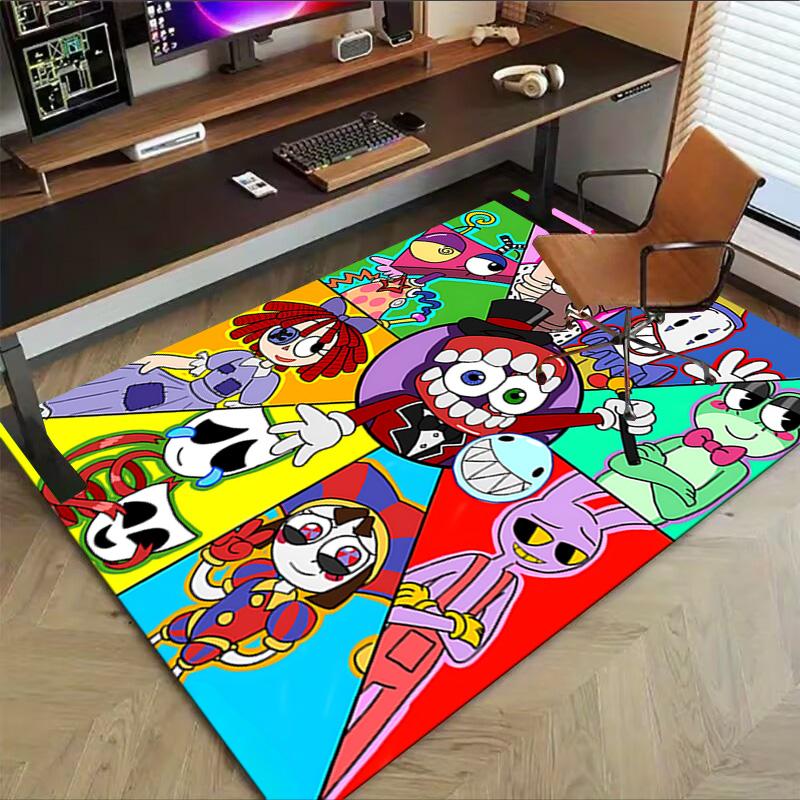 Colorful Cartoon Characters Carpet For Playroom Bedroom Living Room Sofa Home Decorkids Game Area Rug Nonslip Floor Mat