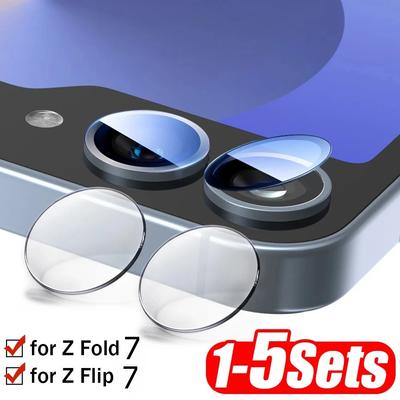 1-5Sets HD 9H Clear Tempered Glass Camera Lens Films for Samsung Galaxy Z Fold 7 6 Flip 7 6 Anti-scratch Phone Camera Protector