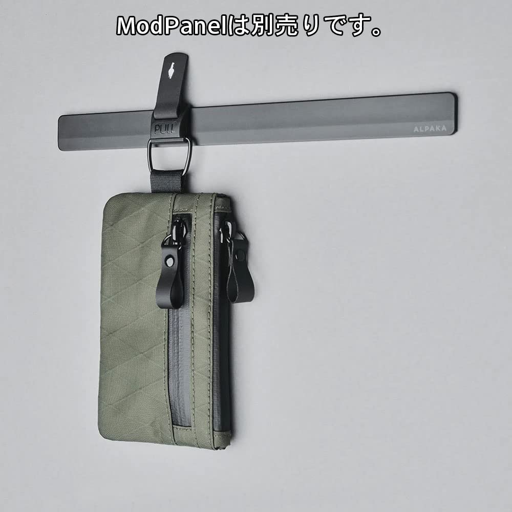 ALPAKA Zip Pouch Mini Business Water-Repellent (Slate Gray) - Bag, Wallet, Bag-in-Bag, Pouch, Case, Travel,