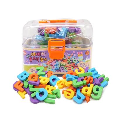 B & C Ai and Tong Magnet Puzzle English Play, 1 Set, 52 Pieces, Korea Best Toddler Puzzle