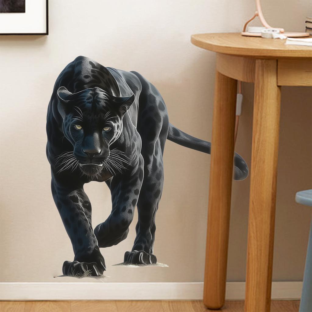 Black Leopard Print Wall Sticker Animal Decoration for Bedroom Living Room Home Interior Decor