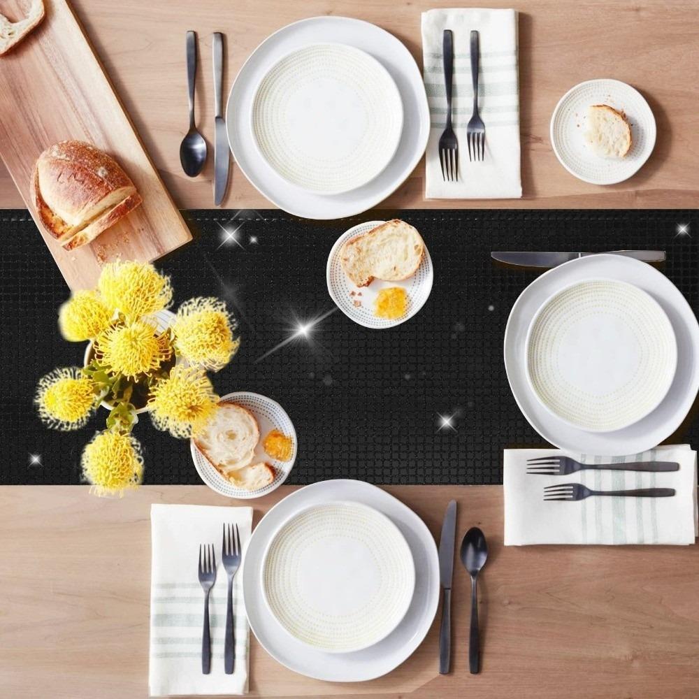 30*120cm Table Cover Mirror Glitter Sequin Tablecloth Table Runner Festival Supplies