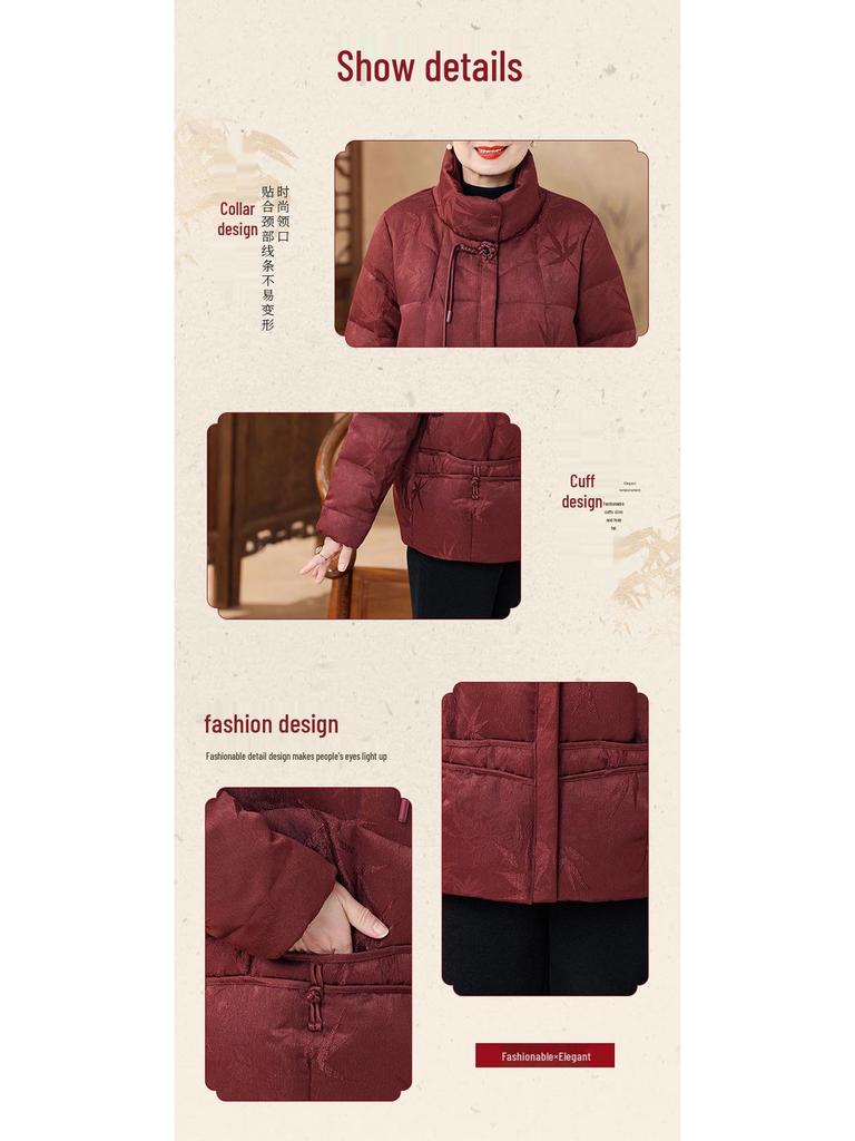 Stilvolle Winter Daunenjacke für Frauen mittleren Alters und ältere Frauen