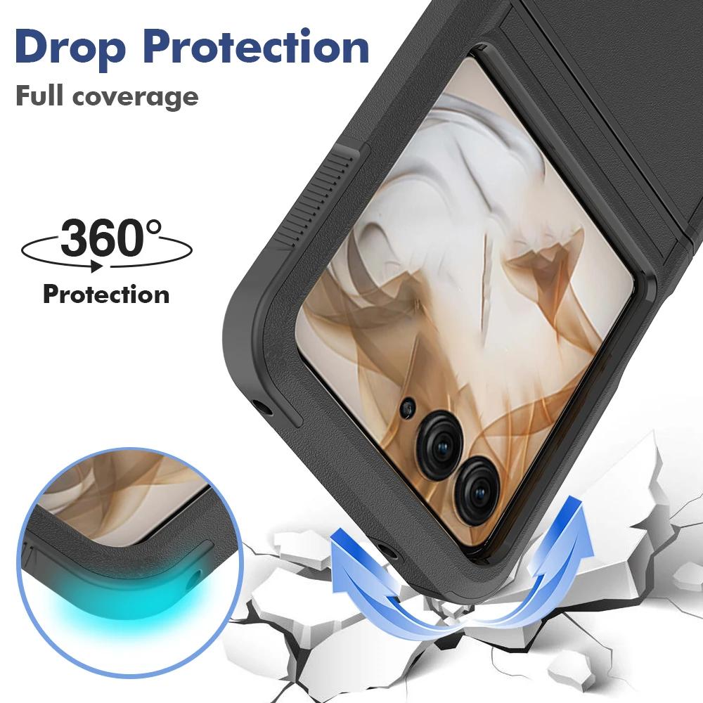 Heavy Duty Armor OTT-BOX Phone Case For Motorola Moto Razr 70 60 50 Razr 2026 2025 2025 Enhanced Shockproof Bumper Protect Cover