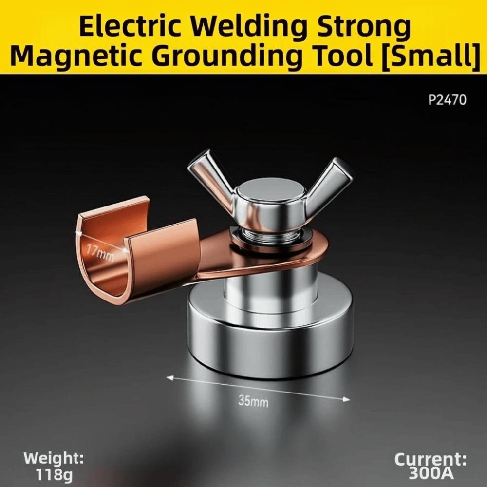 Copper Electrode Welding Clamps Powerful Magnetism Welding Support Grounding Tool