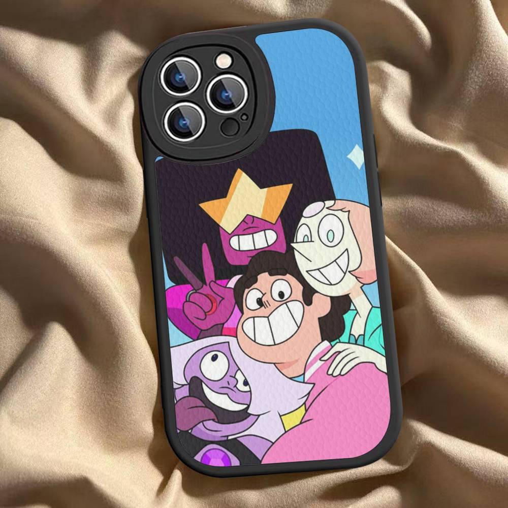 Classic Animation S-Steven U-Universe Phone Case Hard Leather For IPhone 16 15 14 13 12 Mini 11 14 Pro Max Xs X Xr 7 8