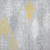 STYLE Decor Table Runner Laminated Waterproof Nordic Table Center 210cm Wipeable Gray Leaf Simple W2702330